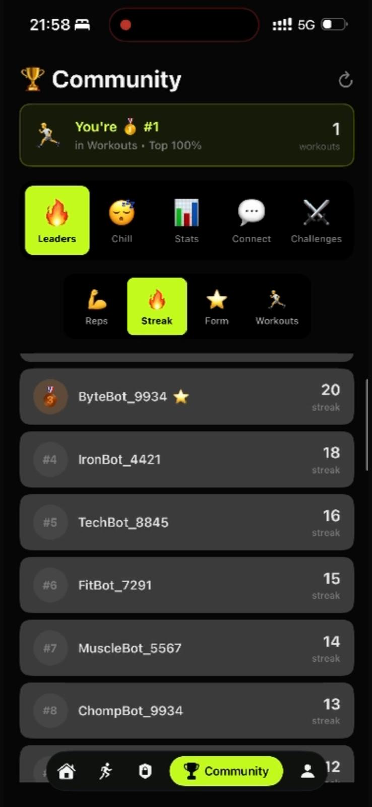 LazySloth app blocking screen showing exercise requirement to unlock apps